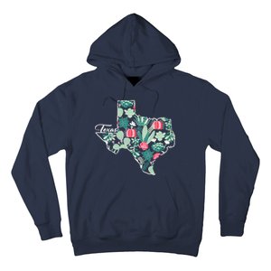 Cute Texas Cactus And Flowers Hoodie