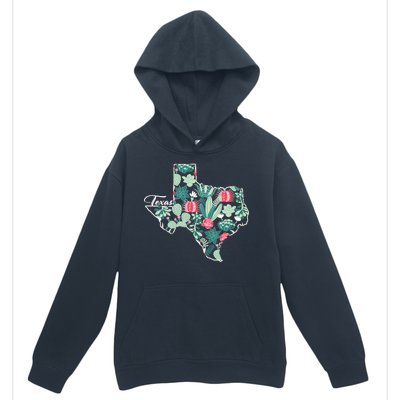 Cute Texas Cactus And Flowers Urban Pullover Hoodie