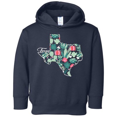 Cute Texas Cactus And Flowers Toddler Hoodie