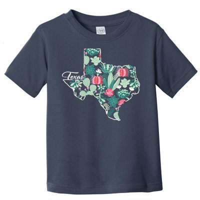 Cute Texas Cactus And Flowers Toddler T-Shirt