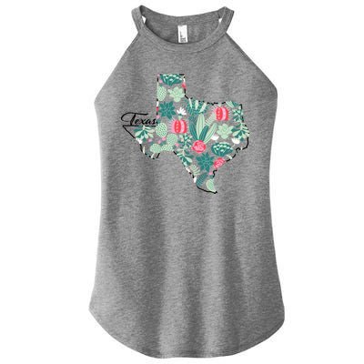 Cute Texas Cactus And Flowers Women's Perfect Tri Rocker Tank