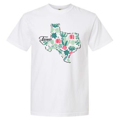 Cute Texas Cactus And Flowers Garment-Dyed Heavyweight T-Shirt