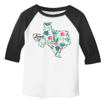 Cute Texas Cactus And Flowers Toddler Fine Jersey T-Shirt