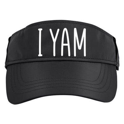 Cute Thanksgiving I Yam Adult Drive Performance Visor