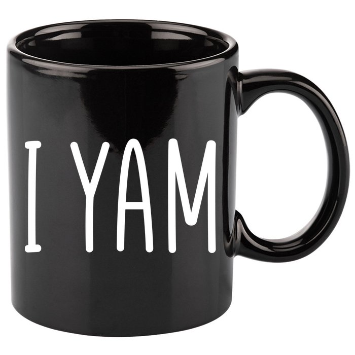 Cute Thanksgiving I Yam 11oz C Handle Ceramic Mug