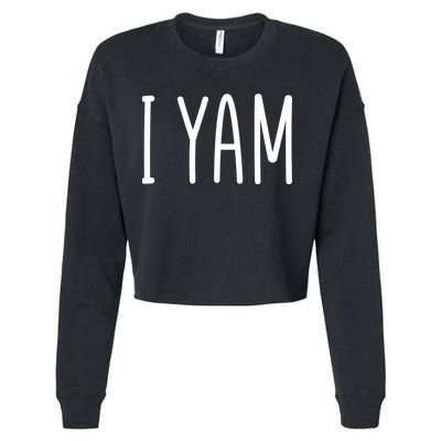 Cute Thanksgiving I Yam Cropped Pullover Crew