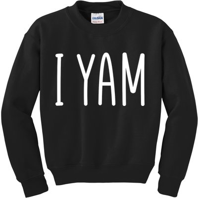 Cute Thanksgiving I Yam Kids Sweatshirt