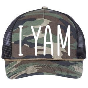 Cute Thanksgiving I Yam Retro Rope Trucker Hat Cap