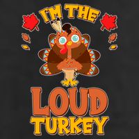 Cute Thanksgiving I'm The Loud Turkey Adult Drive Performance Visor