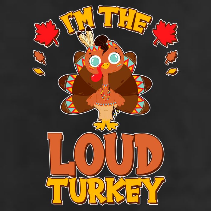 Cute Thanksgiving I'm The Loud Turkey Adult Drive Performance Visor