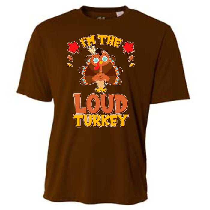 Cute Thanksgiving I'm The Loud Turkey Cooling Performance Crew T-Shirt