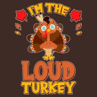 Cute Thanksgiving I'm The Loud Turkey Cooling Performance Crew T-Shirt