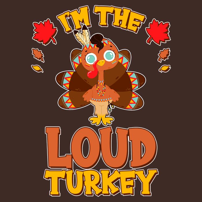 Cute Thanksgiving I'm The Loud Turkey Cooling Performance Crew T-Shirt