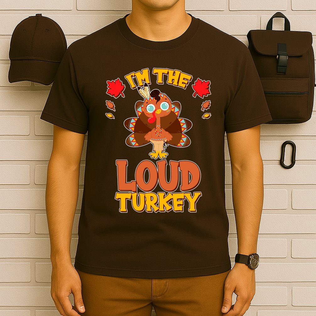 Cute Thanksgiving I'm The Loud Turkey T-Shirt
