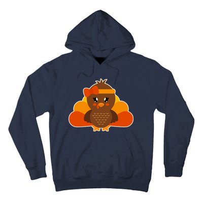 Cute Thanksgiving Little Turkey Girl Tall Hoodie