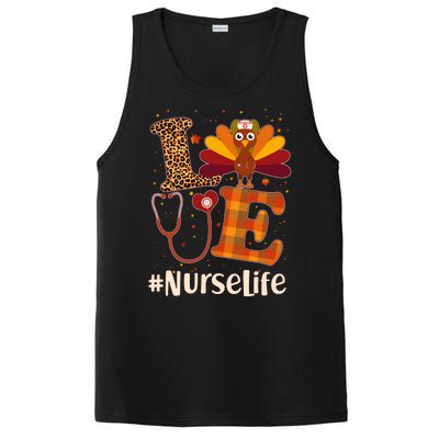 Cute Thanksgiving #NurseLife Fall Patterns Nurse Turkey PosiCharge Competitor Tank