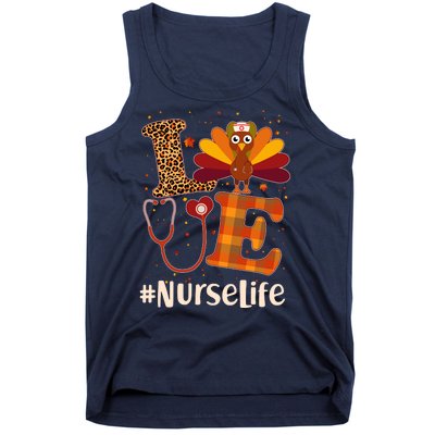 Cute Thanksgiving #NurseLife Fall Patterns Nurse Turkey Tank Top