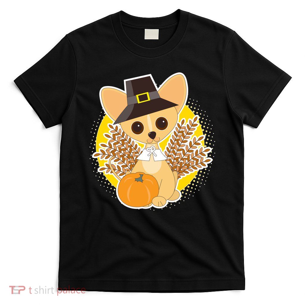 Cute Thanksgiving Pilgrim Puppy T-Shirt