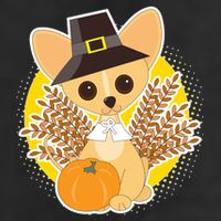 Cute Thanksgiving Pilgrim Puppy Adult Drive Performance Visor