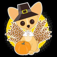 Cute Thanksgiving Pilgrim Puppy Baby Bodysuit