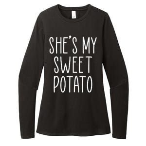 Cute Thanksgiving She's My Sweet Potato Womens CVC Long Sleeve Shirt