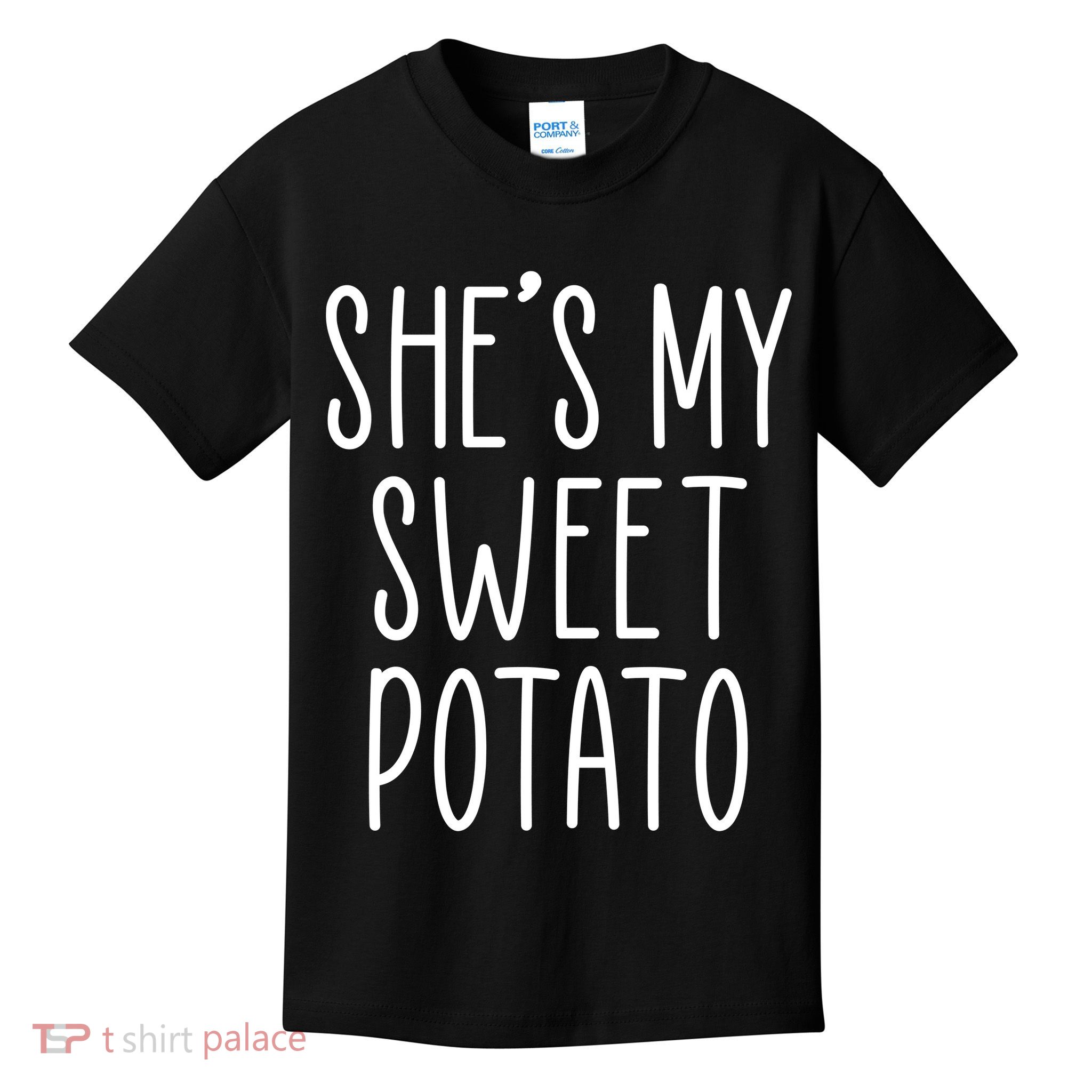 Cute Thanksgiving She's My Sweet Potato Kids T-Shirt