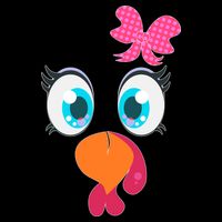 Cute Thanksgiving Turkey Girl Face Bow Tie Womens Tank Top