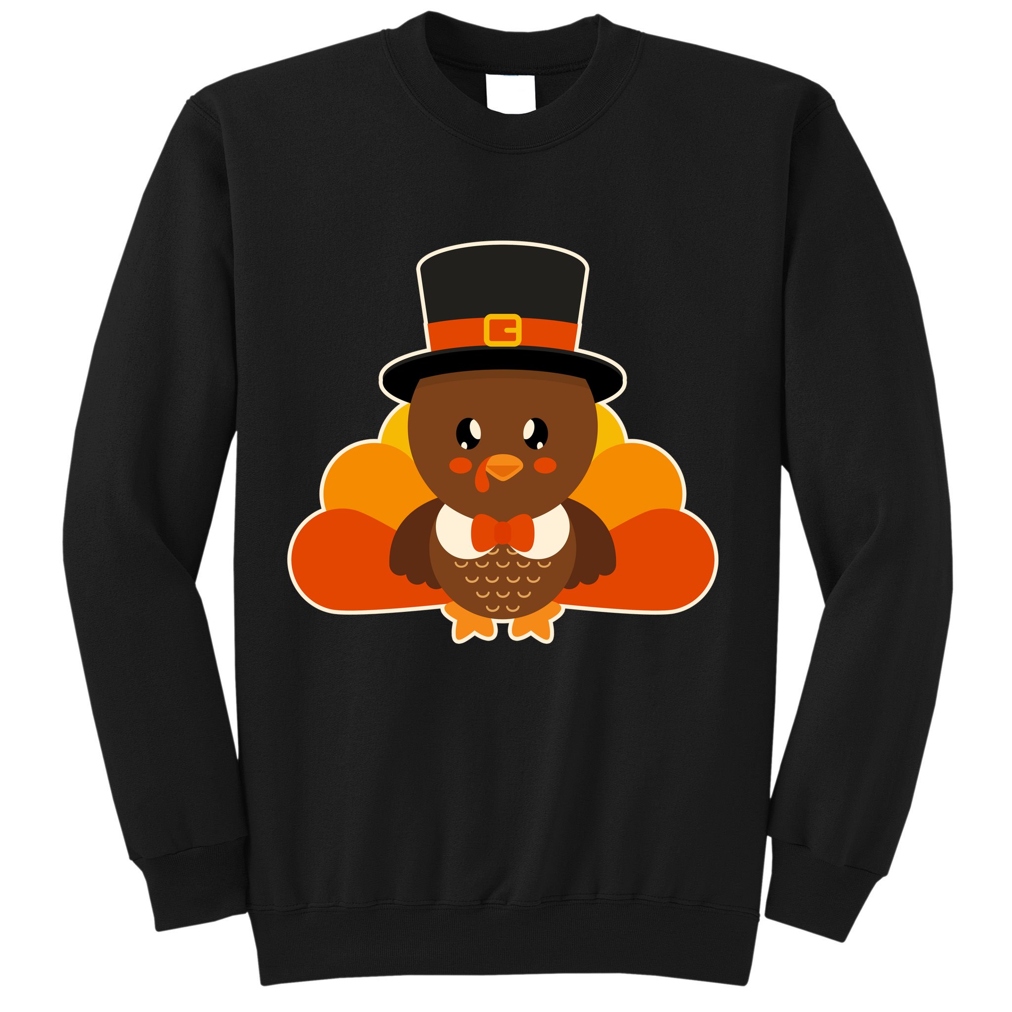 Cute Thanksgiving Turkey Little Boy Sweatshirt