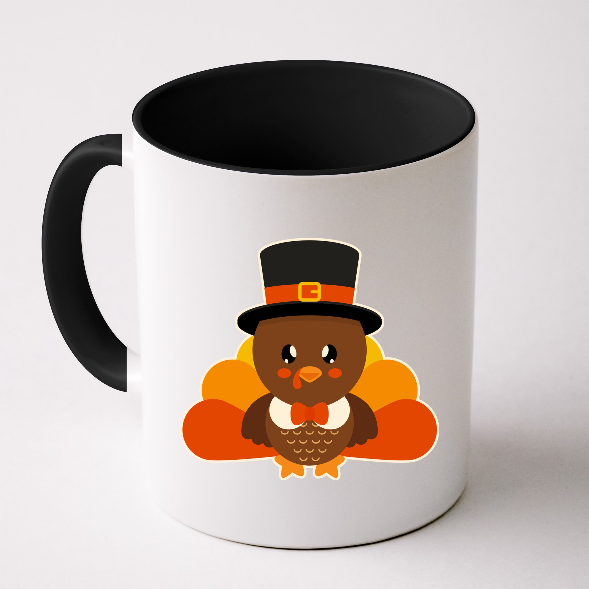 Cute Thanksgiving Turkey Little Boy Mug