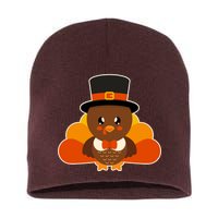 Cute Thanksgiving Turkey Little Boy Short Acrylic Beanie