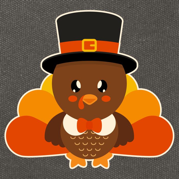 Cute Thanksgiving Turkey Little Boy Cotton Canvas Backpack