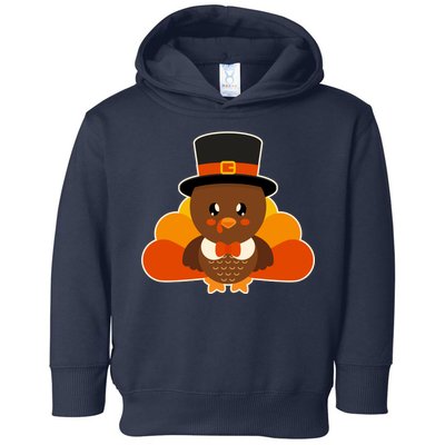 Cute Thanksgiving Turkey Little Boy Toddler Hoodie