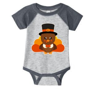 Cute Thanksgiving Turkey Little Boy Infant Baby Jersey Bodysuit