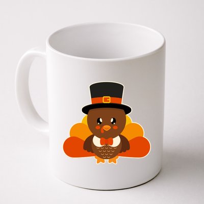 Cute Thanksgiving Turkey Little Boy Coffee Mug