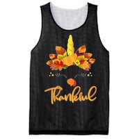 Cute Thanksgiving Unicorn Thankful Turkey Mesh Reversible Basketball Jersey Tank