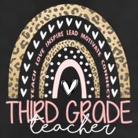 Cute Third Grade Teacher Inspiring Quote 7 Panel Mesh Trucker Snapback Hat