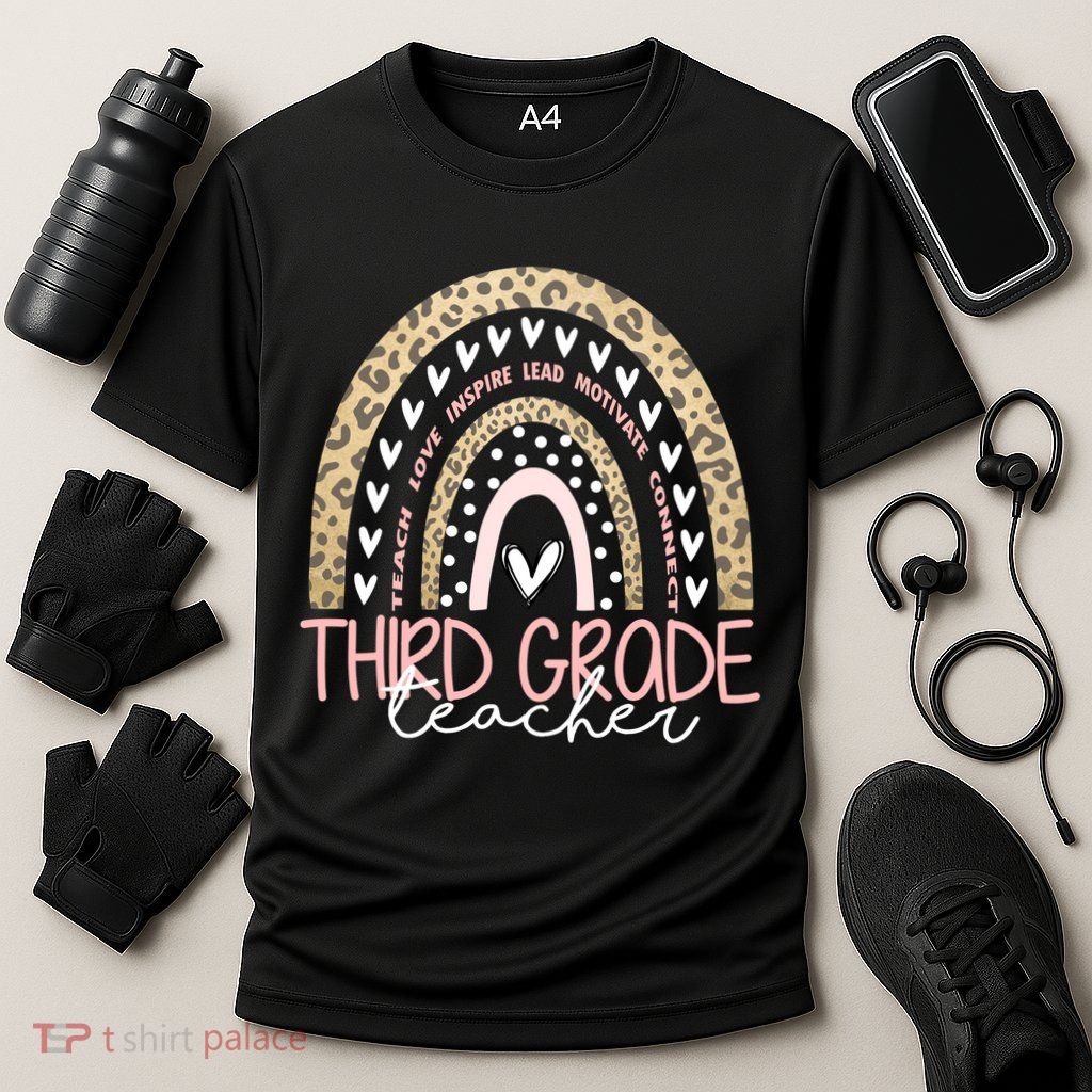 Cute Third Grade Teacher Inspiring Quote Performance Shirt