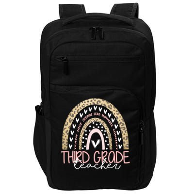 Cute Third Grade Teacher Inspiring Quote Impact Tech Backpack