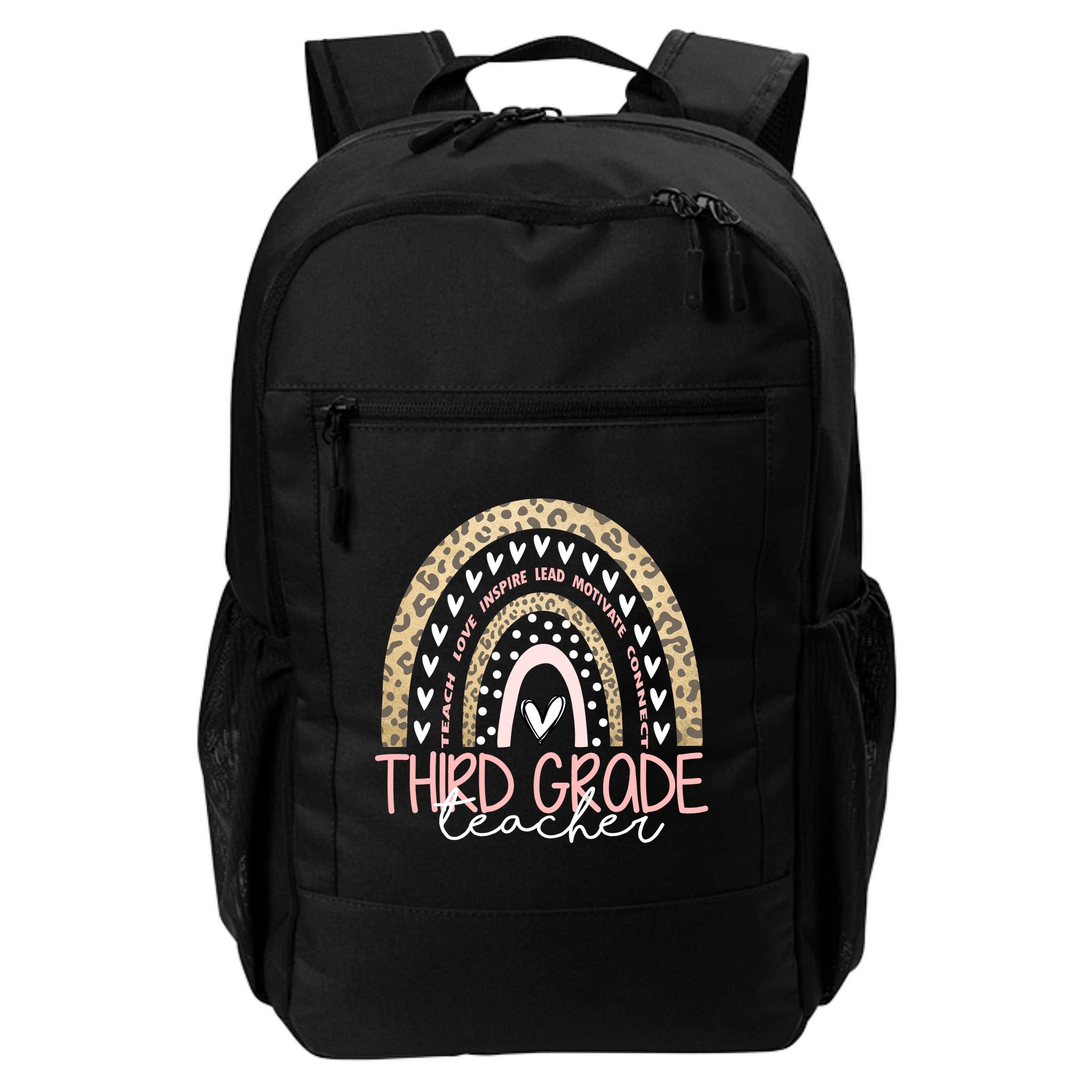 Cute Third Grade Teacher Inspiring Quote Backpack