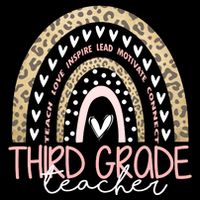 Cute Third Grade Teacher Inspiring Quote Backpack