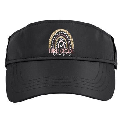 Cute Third Grade Teacher Inspiring Quote Adult Drive Performance Visor