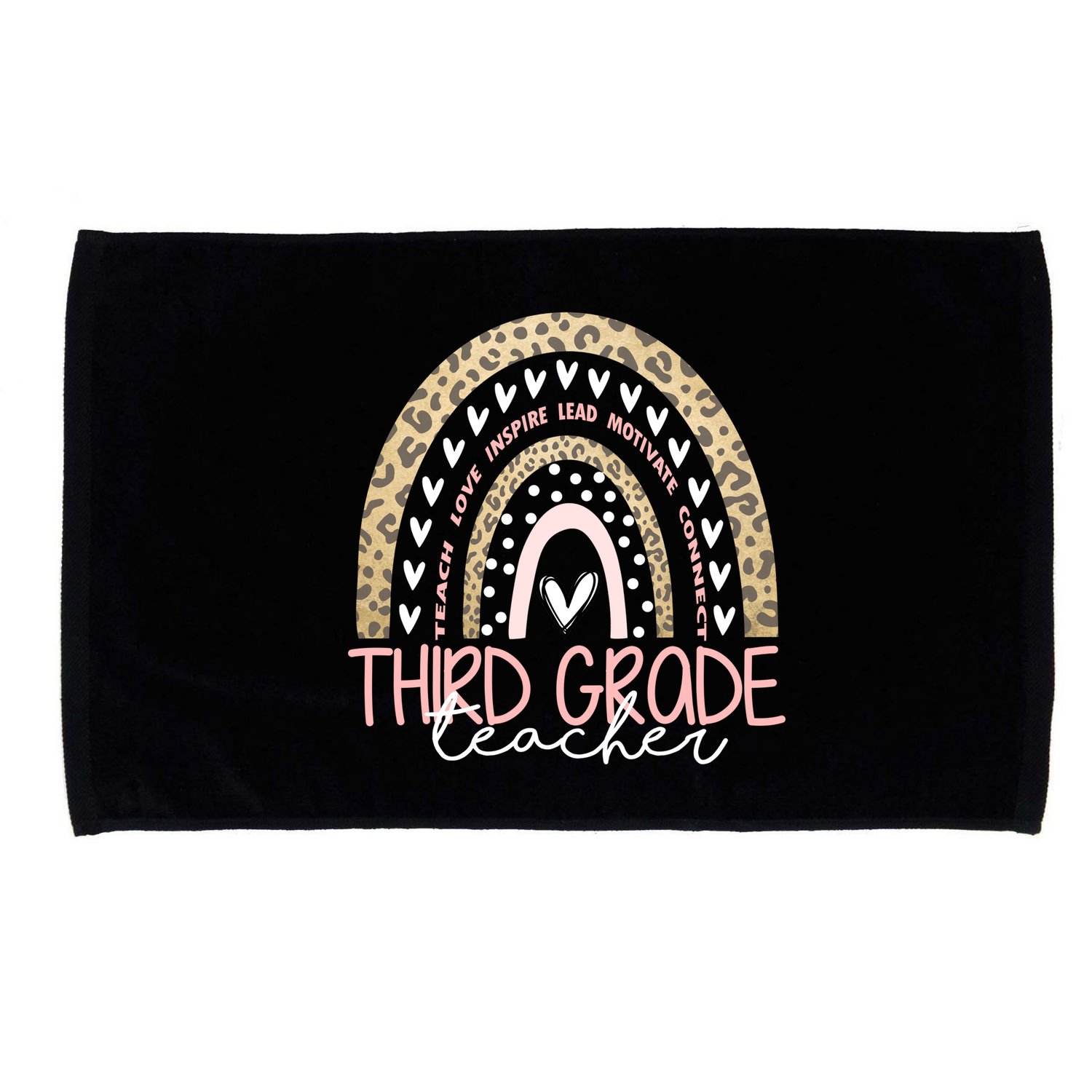 Cute Third Grade Teacher Inspiring Quote Microfiber Hand Towel