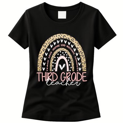 Cute Third Grade Teacher Inspiring Quote Womens T-Shirt