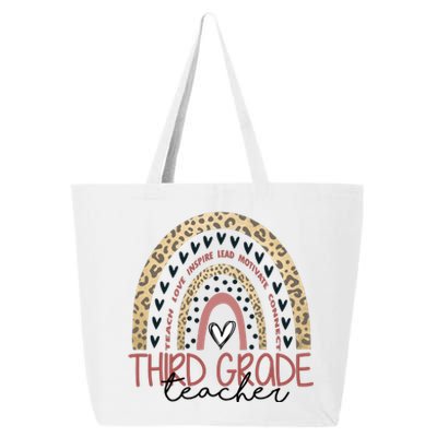 Cute Third Grade Teacher Inspiring Quote 25L Jumbo Tote