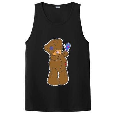 Cute Torn Teddy Bear PosiCharge Competitor Tank