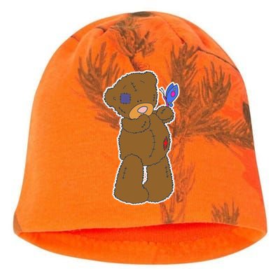 Cute Torn Teddy Bear Kati - Camo Knit Beanie