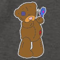 Cute Torn Teddy Bear Vector Backpack