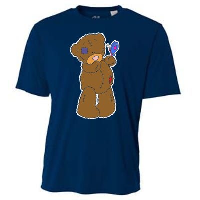 Cute Torn Teddy Bear Cooling Performance Crew T-Shirt