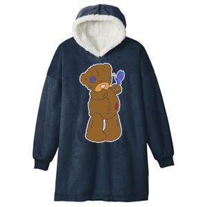 Cute Torn Teddy Bear Hooded Wearable Blanket