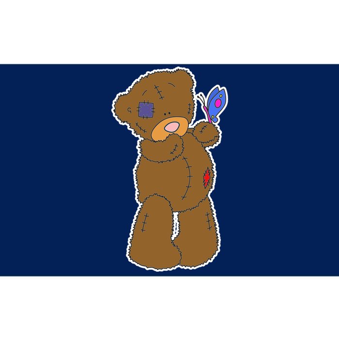 Cute Torn Teddy Bear Bumper Sticker